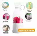 Vaso Licuadora Portátil Recargable 420ml Y 6 Aspas/ Blanco