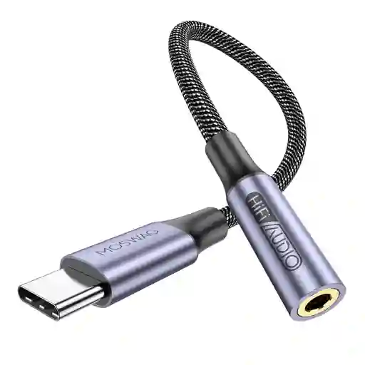 Adaptador Moswag Usb C Macho A Jack Hembra Para Auriculares