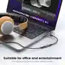 Adaptador Moswag Usb C Macho A Jack Hembra Para Auriculares