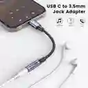Adaptador Moswag Usb C Macho A Jack Hembra Para Auriculares