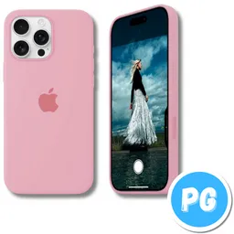 Estuche Silicona Rosado Para Iphone 16 Pro