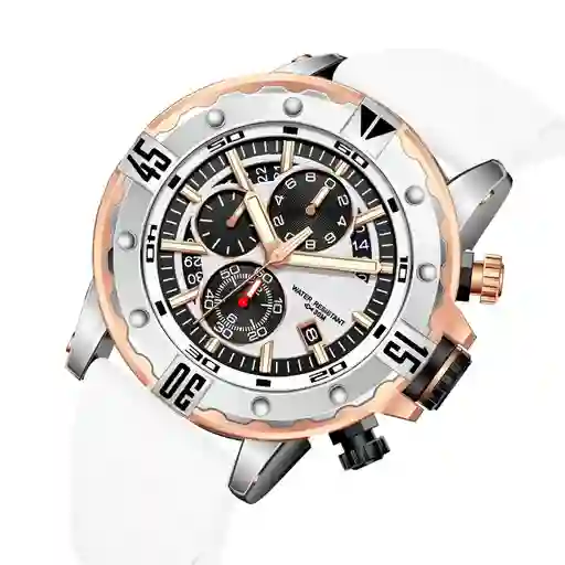 Reloj G-force H3957g Cronografo Funcional Goma + Estuche