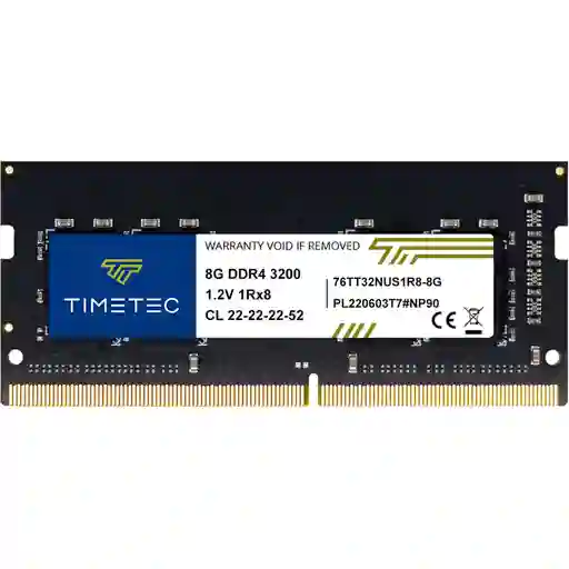 Ram 8gb Ddr4 3200 Mhz Timetec Memoria Portatil