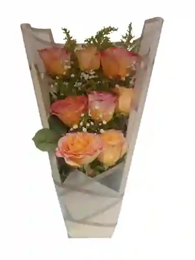 Ramo De Rosas Multicolor Dia De La Mujer