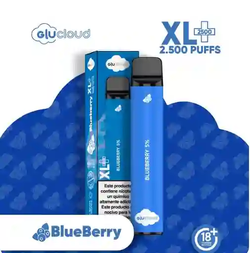 Vape Glucloud Xl Blueberry 2500 Puffs