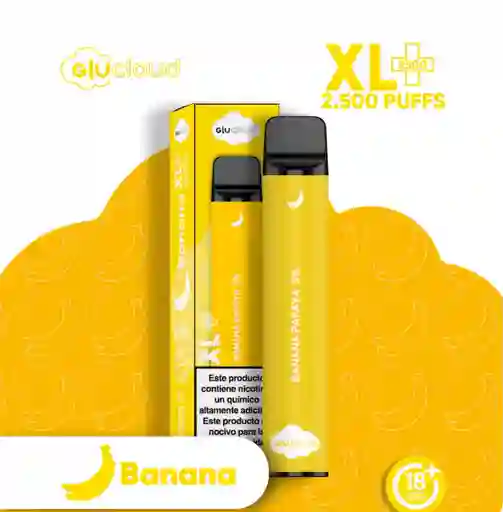 Vape Glucloud Xl Banana Papaya 2500 Puffs