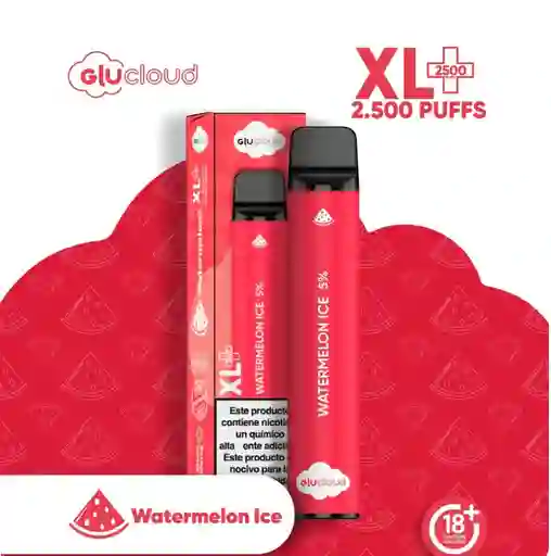 Vape Glucloud Watermelon Ice Xl 2500 Puffs.