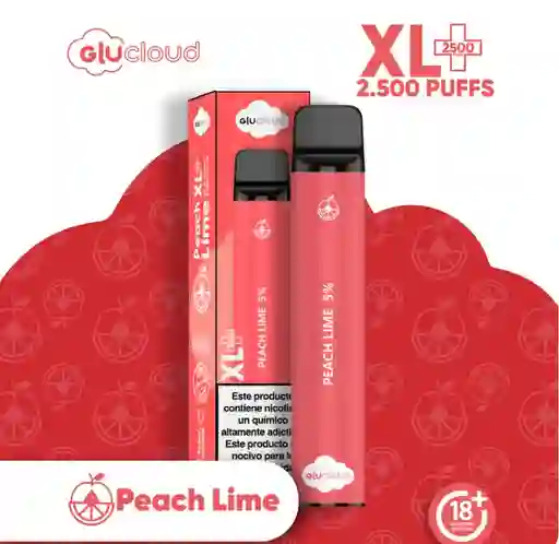 Vape Glucloud Xl Peach Lime 2500 Puffs