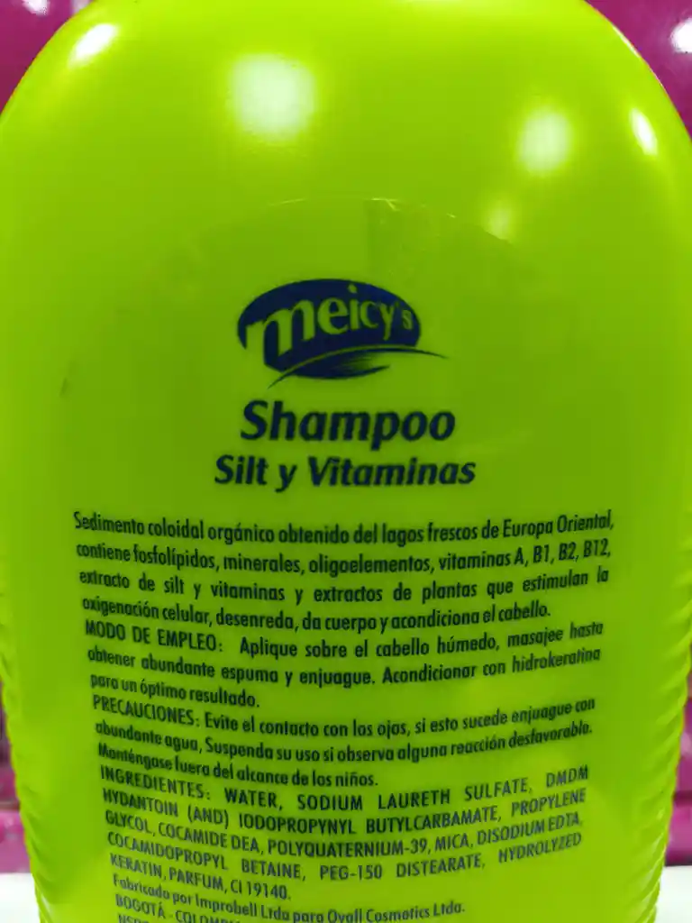 Shampoo Meicy´s Vitam Silt Y Vitaminas Libre De Sal 1000ml