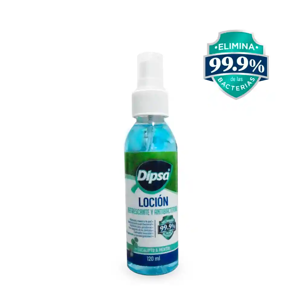 Locion Refrescante Y Antibacterial - Dipsa X120 Ml