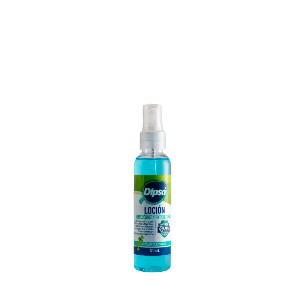 Locion Refrescante Y Antibacterial - Dipsa X120 Ml