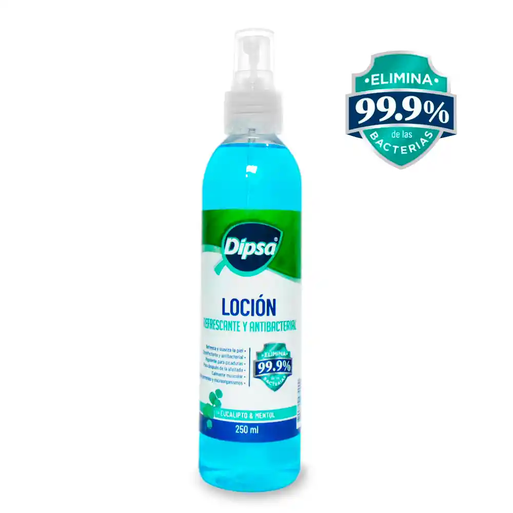 Locion Refrescante Y Antibacterial Dipsa - X250 Ml