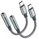 Adaptador Usb Tipo C Machoa Jack Hembra Oneker X2