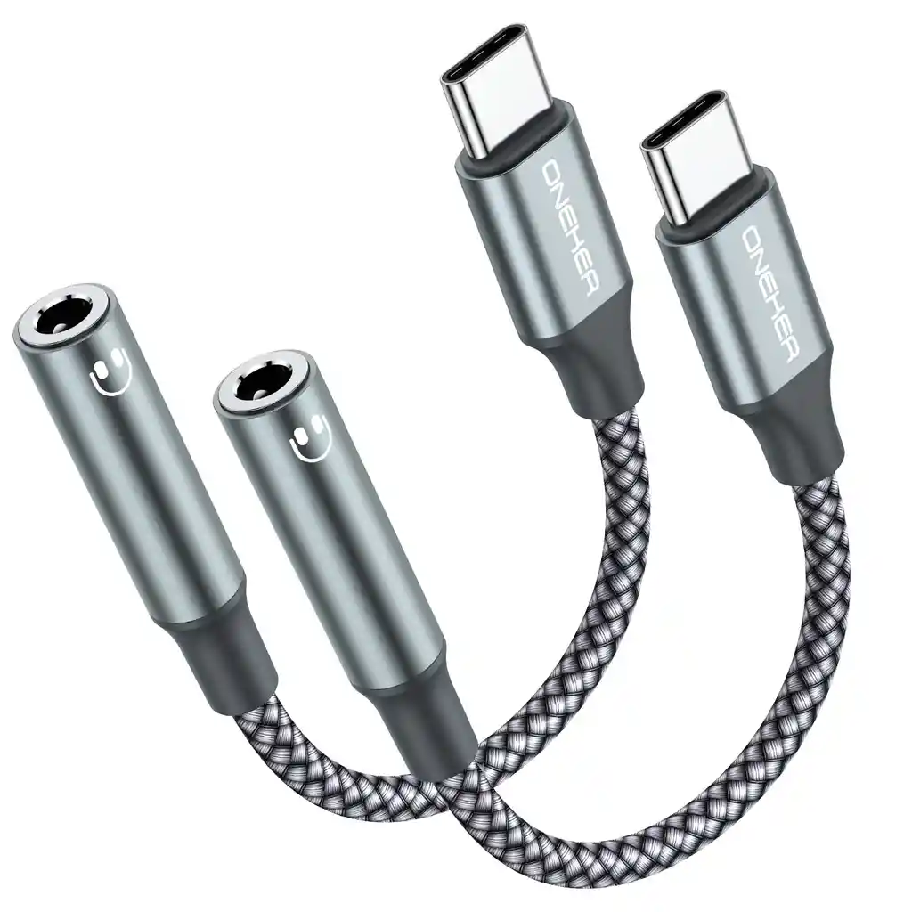 Adaptador Usb Tipo C Machoa Jack Hembra Oneker X2