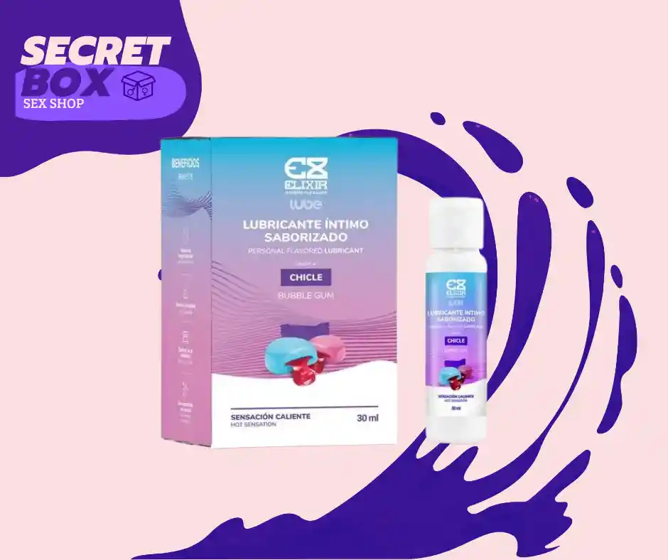 Lubricante Íntimo Elixir Sabor Chicle 30 Ml — Dulzura Y Sensualidad