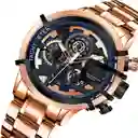 Reloj G-force H3911g Cronografo Funcional Acero + Estuche