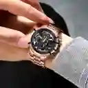 Reloj G-force H3911g Cronografo Funcional Acero + Estuche