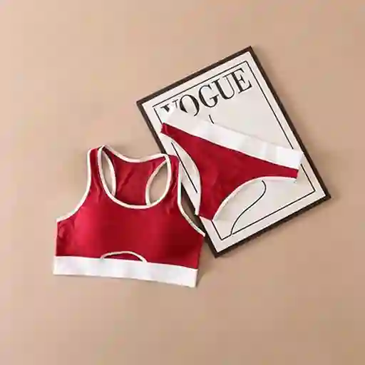 Conjunto De Sujetador Y Bragas Hilo Talla L/xl Deportivos Sin Costuras Para Mujer, Ropa Interior De Algodón Calada, Sujetadores Push-up En La Espalda En U, Conjunto De Lencería Sexy Cómodo