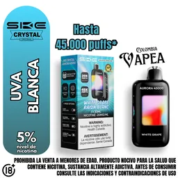 Vape Crystal White Grape 45000 Puffs 5%