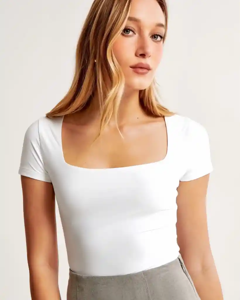 Body Cuadrado Blanco Talla S/mnica