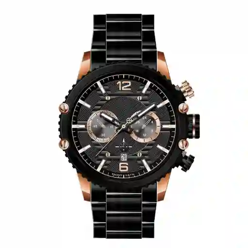 Reloj G-force H3835g Cronografo Funcional Acero + Estuche