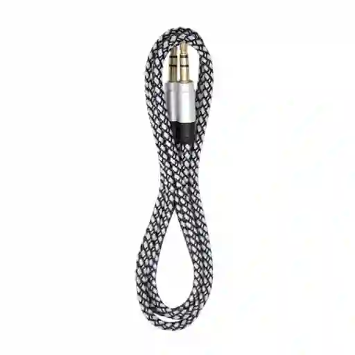 Cable Auxiliar De 1 Plug 3.5mm A 1 Plug 3.5mm / 1m / Recubrimiento Textil