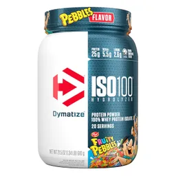 Iso 100 Hidrolizada Sabor Fruity Pebbles 610gr Dymatize Proteína Limpia