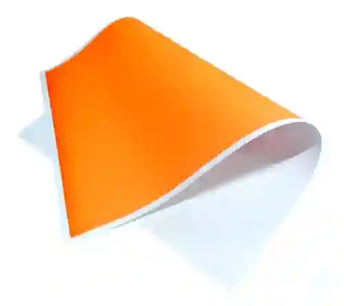 Cartulina Calipso Naranja Fluorescente Medio Pliego