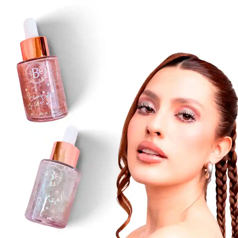 Iluminador Corporal Shimmer Bloomshell Tono Oro Rosa