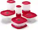 Refractarios Plástico Rubbermaid X21 Organizador De Cocina Hermético