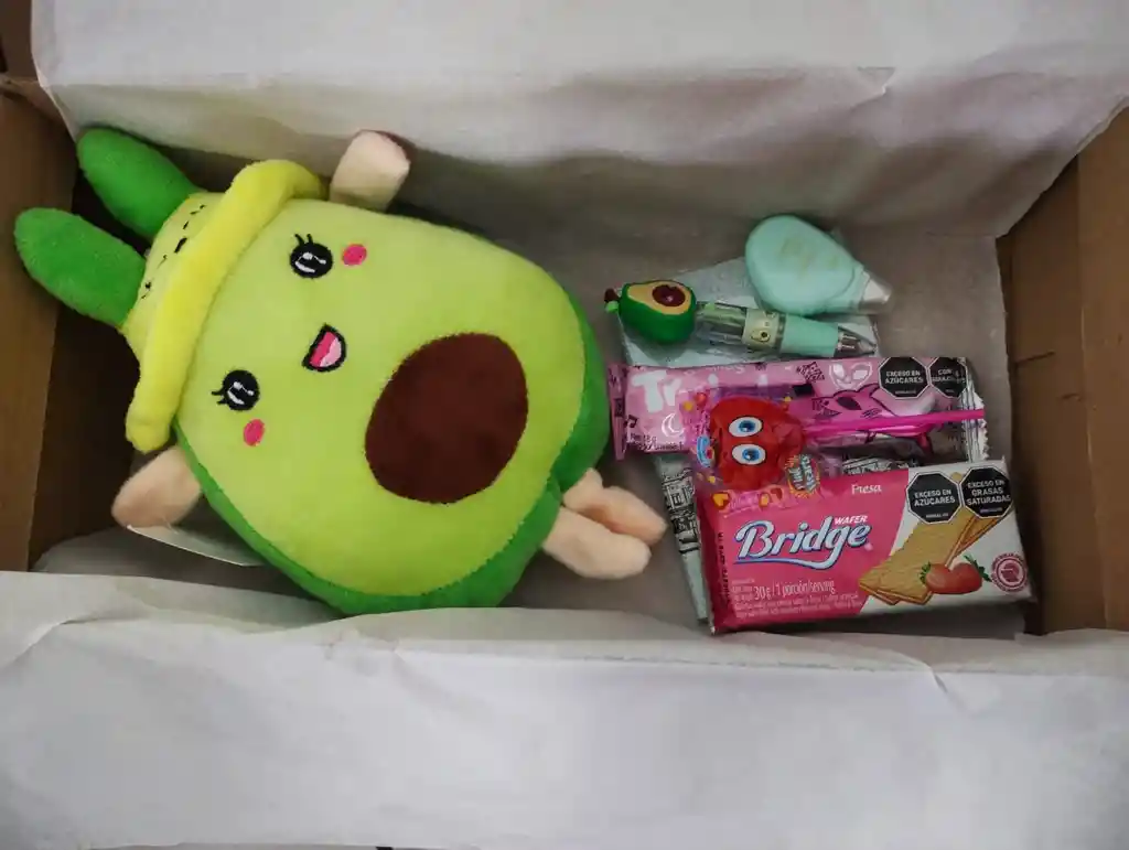 Caja Con Aguacate Peluche