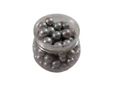 Perlas Comestibles Dulces #8 Color Plata X125grs