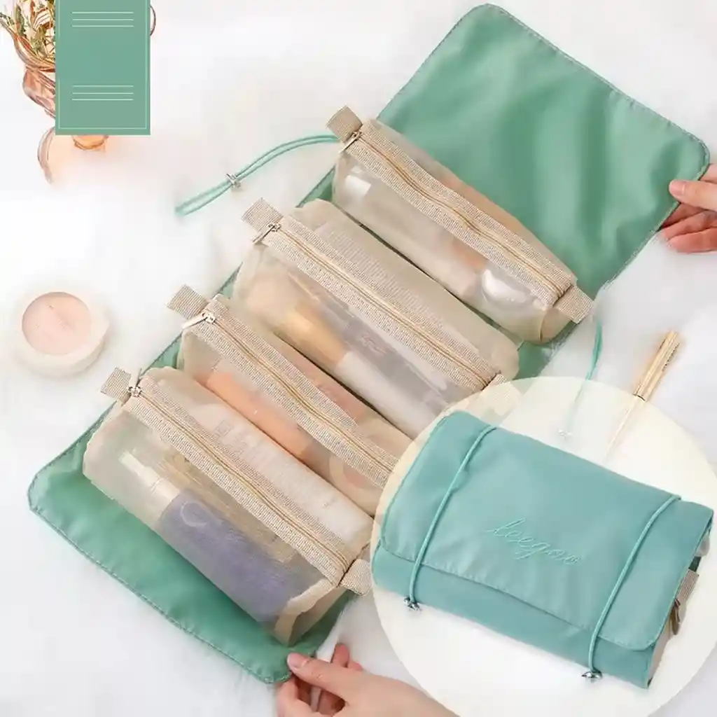 Organizador Cosmetiquera Bolso Maquillaje Viaje Portatil