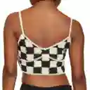 Top Tejido Tipo Crochet Para Mujer