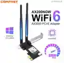 Adaptador Pc De Mesa Inalámbrico Pci-express Bluetooth 3000mbp Wifi 6 Ax200 Chip Intel Bt 5,2 Antena Win 10 11