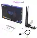 Adaptador Pc De Mesa Inalámbrico Pci-express Bluetooth 3000mbp Wifi 6 Ax200 Chip Intel Bt 5,2 Antena Win 10 11