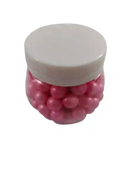 Perlas Comestibles Dulces Rosadas #8 X 125grs