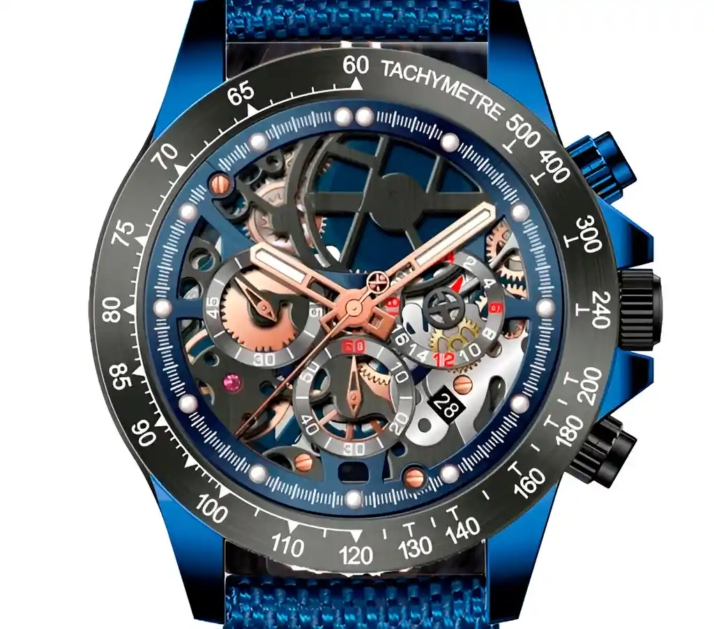 Reloj G-force H4019g Cronografo Funcional Nylon + Estuche