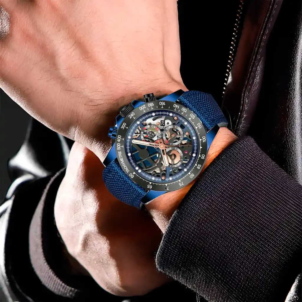 Reloj G-force H4019g Cronografo Funcional Nylon + Estuche