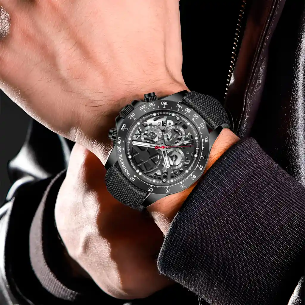 Reloj G-force H4019g Cronografo Funcional Nylon + Estuche