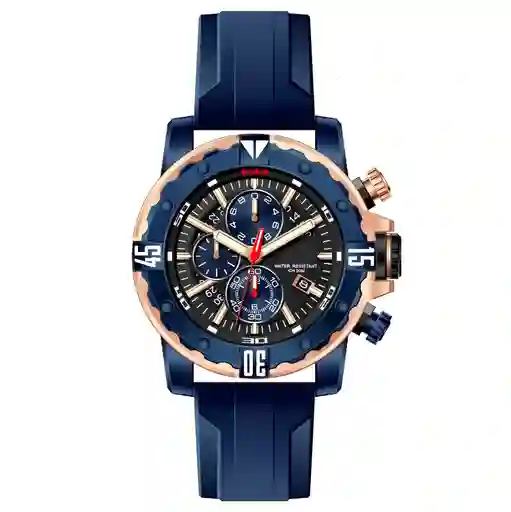 Reloj G-force H3957g Cronografo Funcional Goma + Estuche