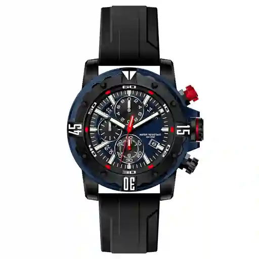 Reloj G-force H3957g Cronografo Funcional Goma + Estuche
