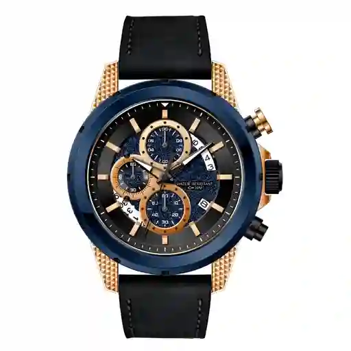 Reloj G-force H3844g Cronografo Funcional Cuero + Estuche