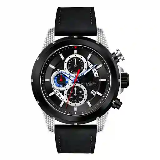 Reloj G-force H3844g Cronografo Funcional Cuero + Estuche