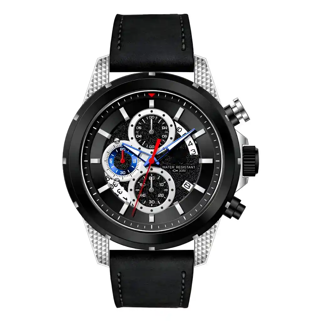 Reloj G-force H3844g Cronografo Funcional Cuero + Estuche