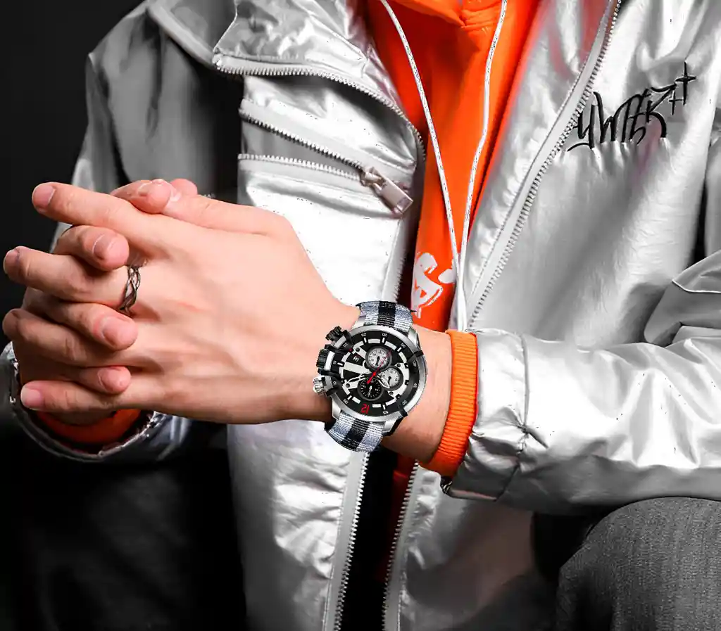 Reloj G-force H4051g Cronografo Funcional Cuero + Estuche