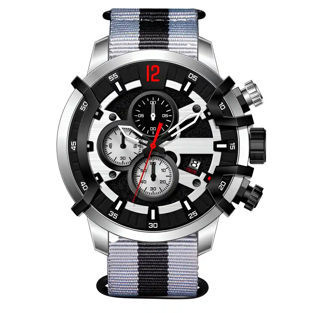 Reloj G-force H4051g Cronografo Funcional Cuero + Estuche