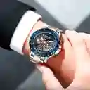 Reloj G-force H3717g Cronografo Funcional Acero + Estuche