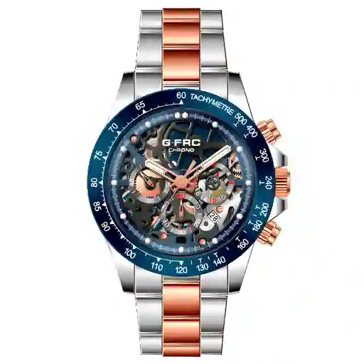 Reloj G-force H3717g Cronografo Funcional Acero + Estuche