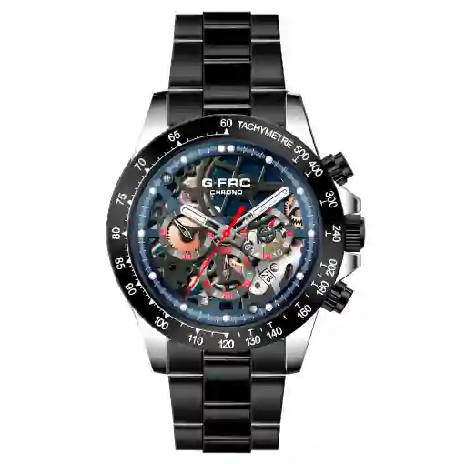 Reloj G-force H3717g Cronografo Funcional Acero + Estuche